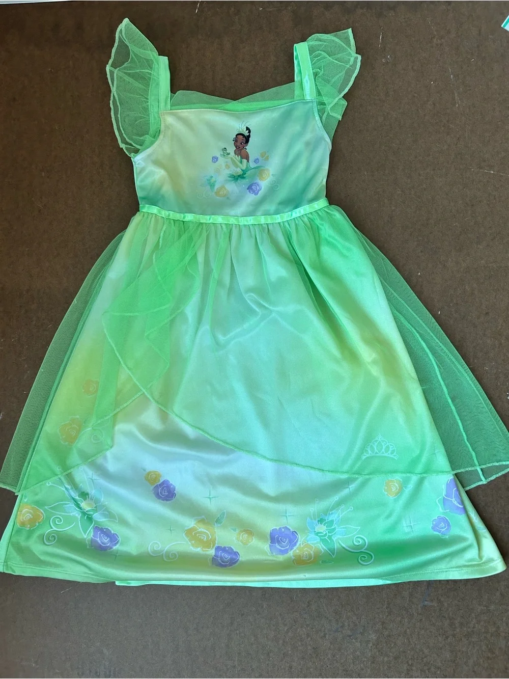 Disney Green Tiana Princess Dress Costume